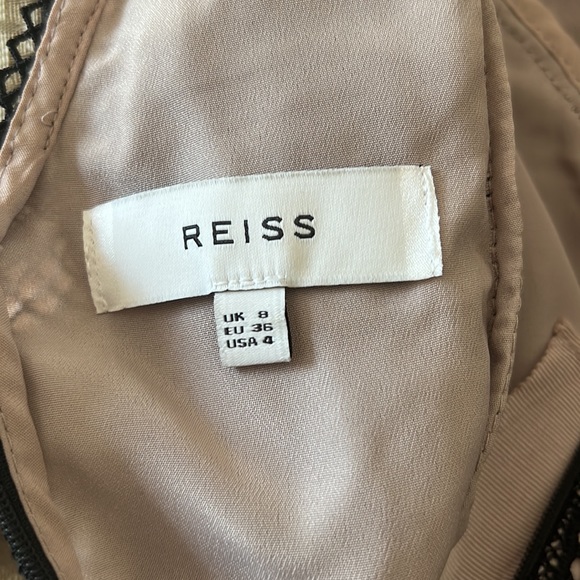 Reiss Zola Black Lace Midi Dress • Size 4 • Elegant Evening Cocktail Style - Picture 7 of 7